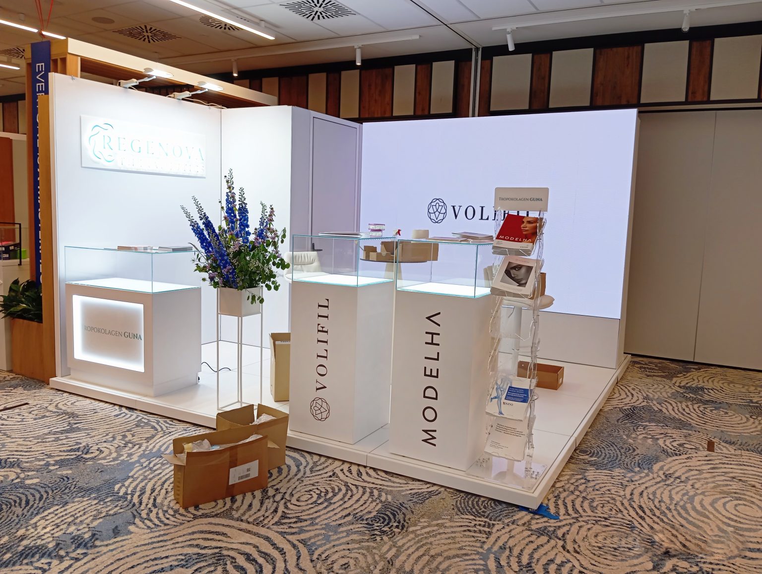 ekran LED w stoisku wystawowym